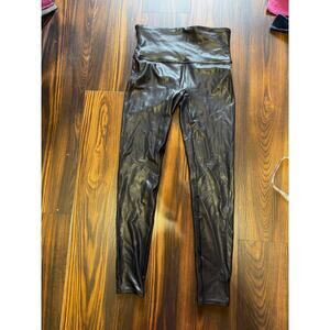 SPANX Faux Leather Leggings Size L